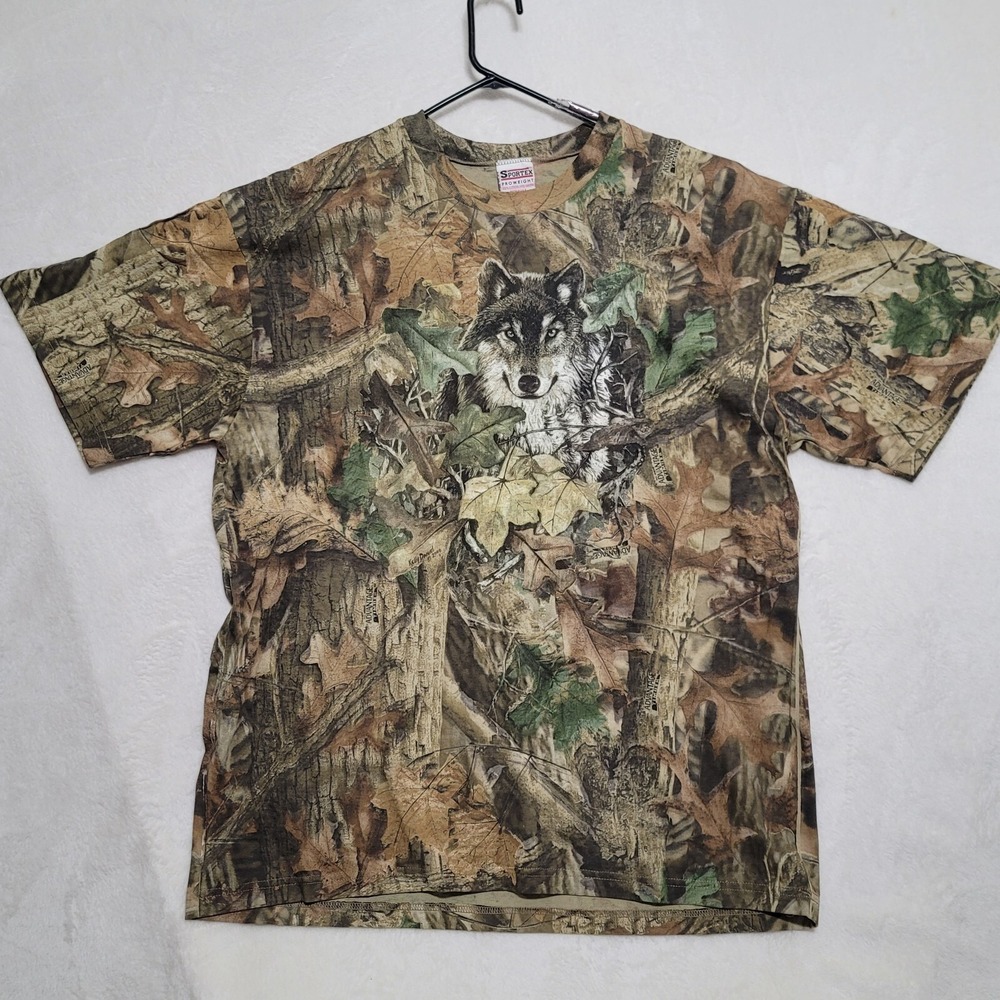 Camo T Shirt Mens Size 2XL Advantage Timber Camouflage Hunting Sportex